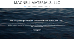 Desktop Screenshot of magnelimaterials.com
